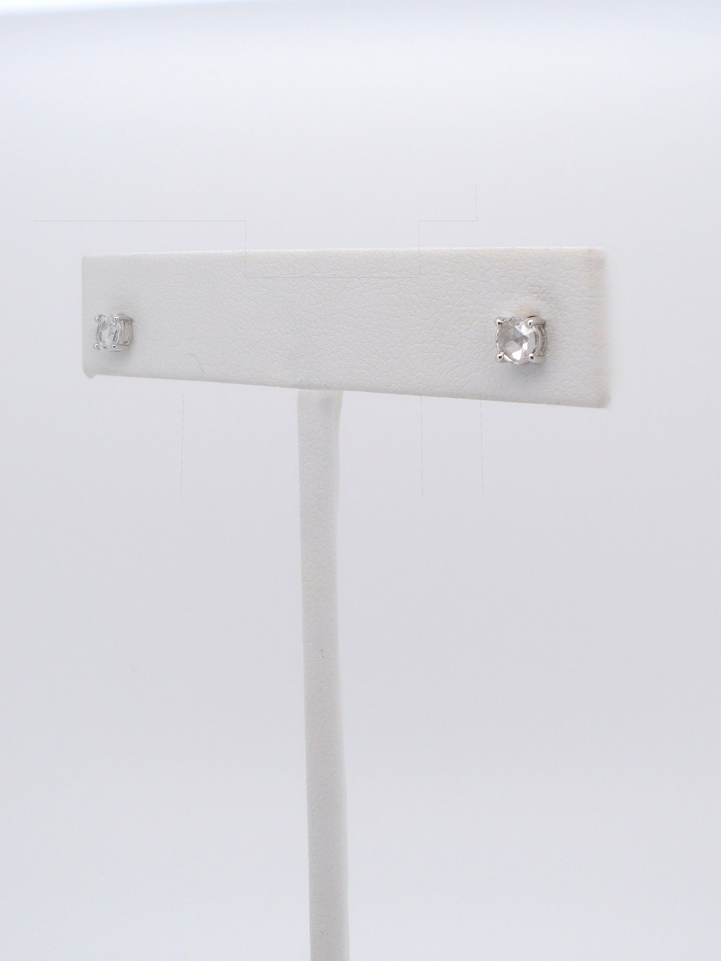 Delicate Rose Cut Diamond Studs