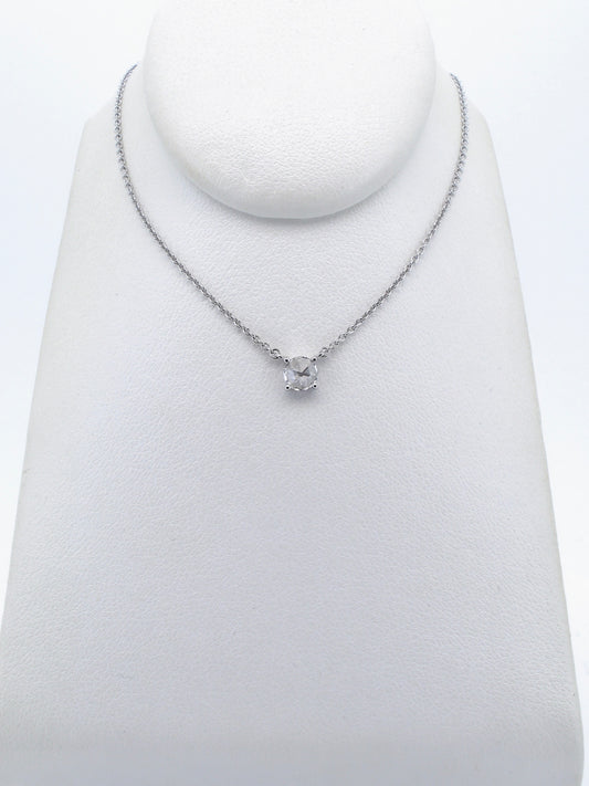 Delicate Rose Cut Diamond Necklace