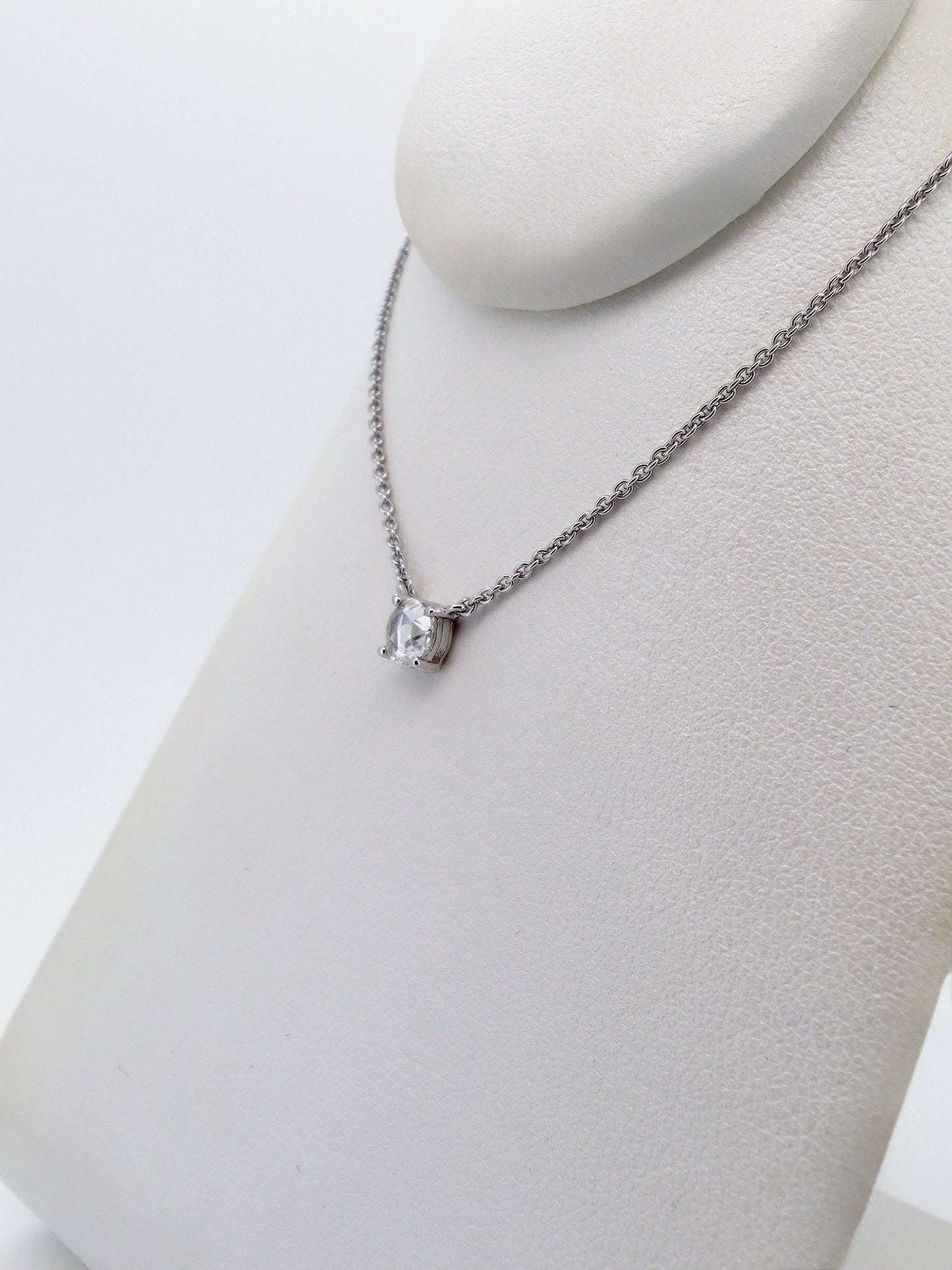 Delicate Rose Cut Diamond Necklace