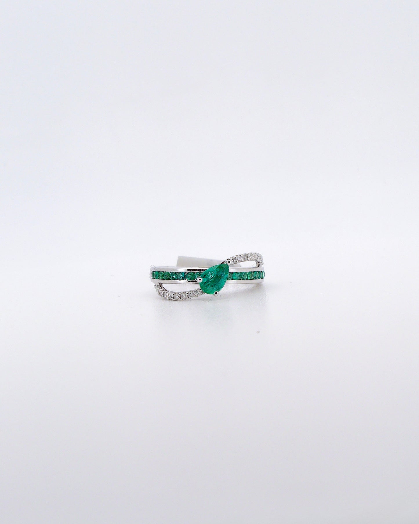 Bridged Emerald Ring