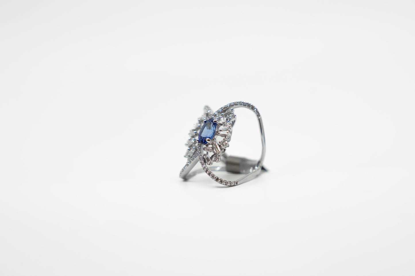 Tanzanite Dual Band Ring