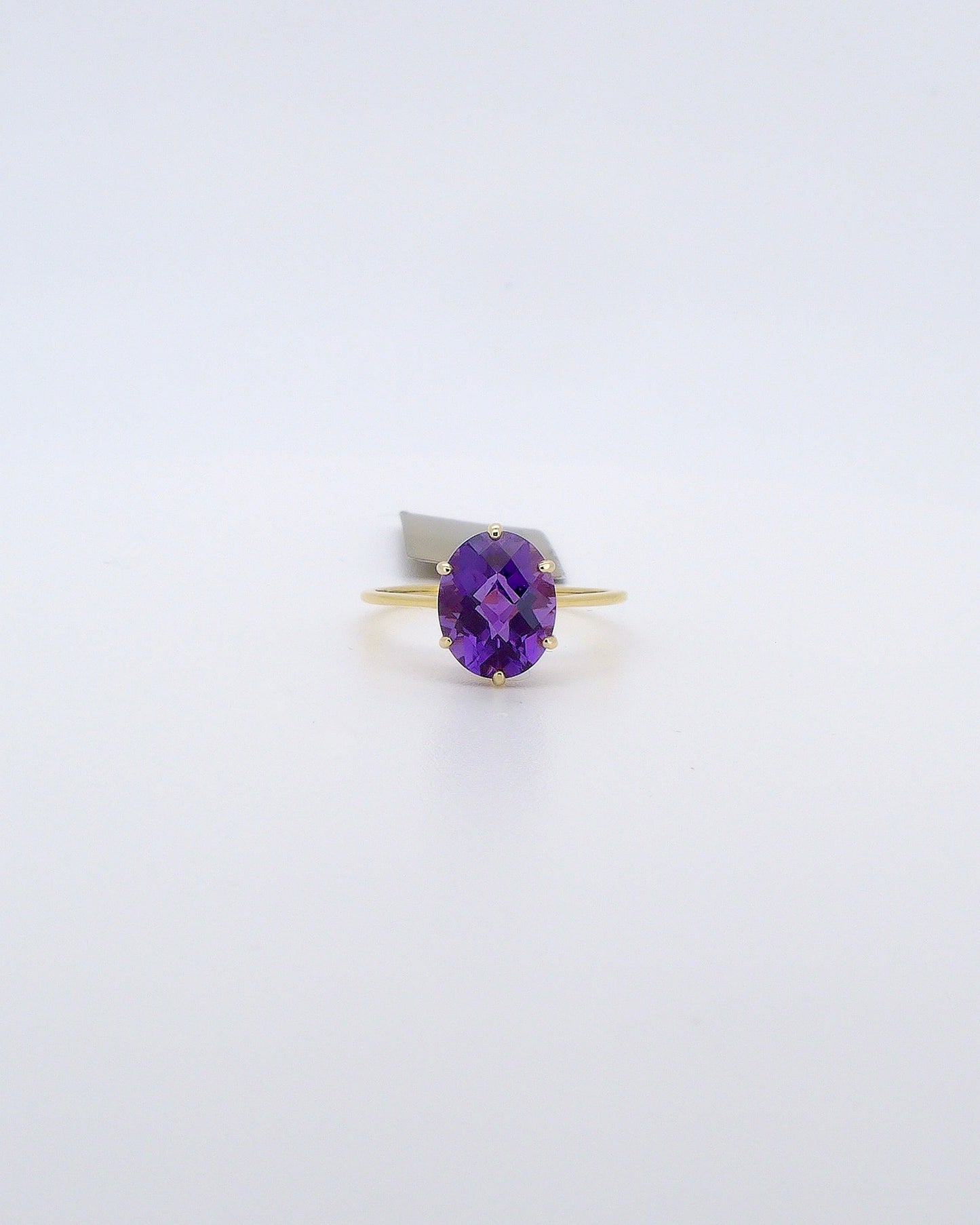 Amethyst Solitaire Ring