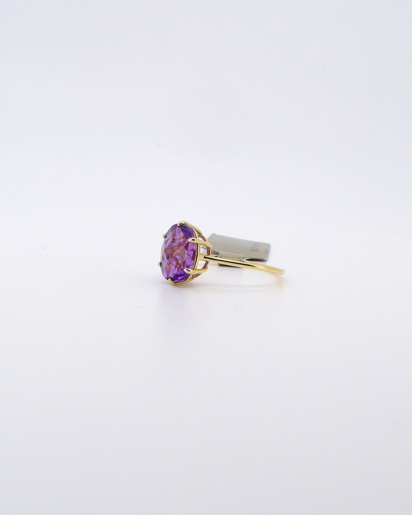 Amethyst Solitaire Ring