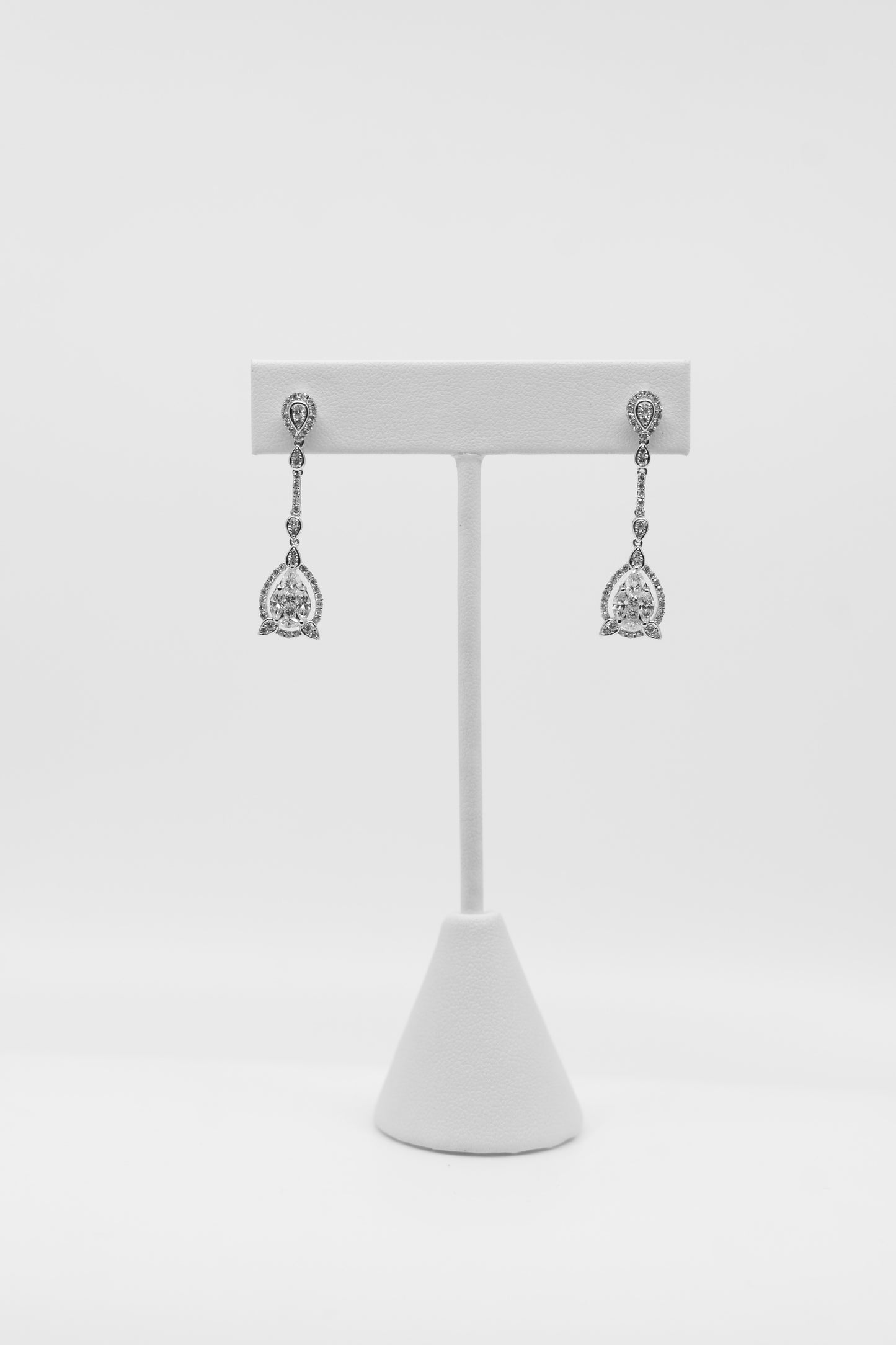 Teardrop Diamond Dangles