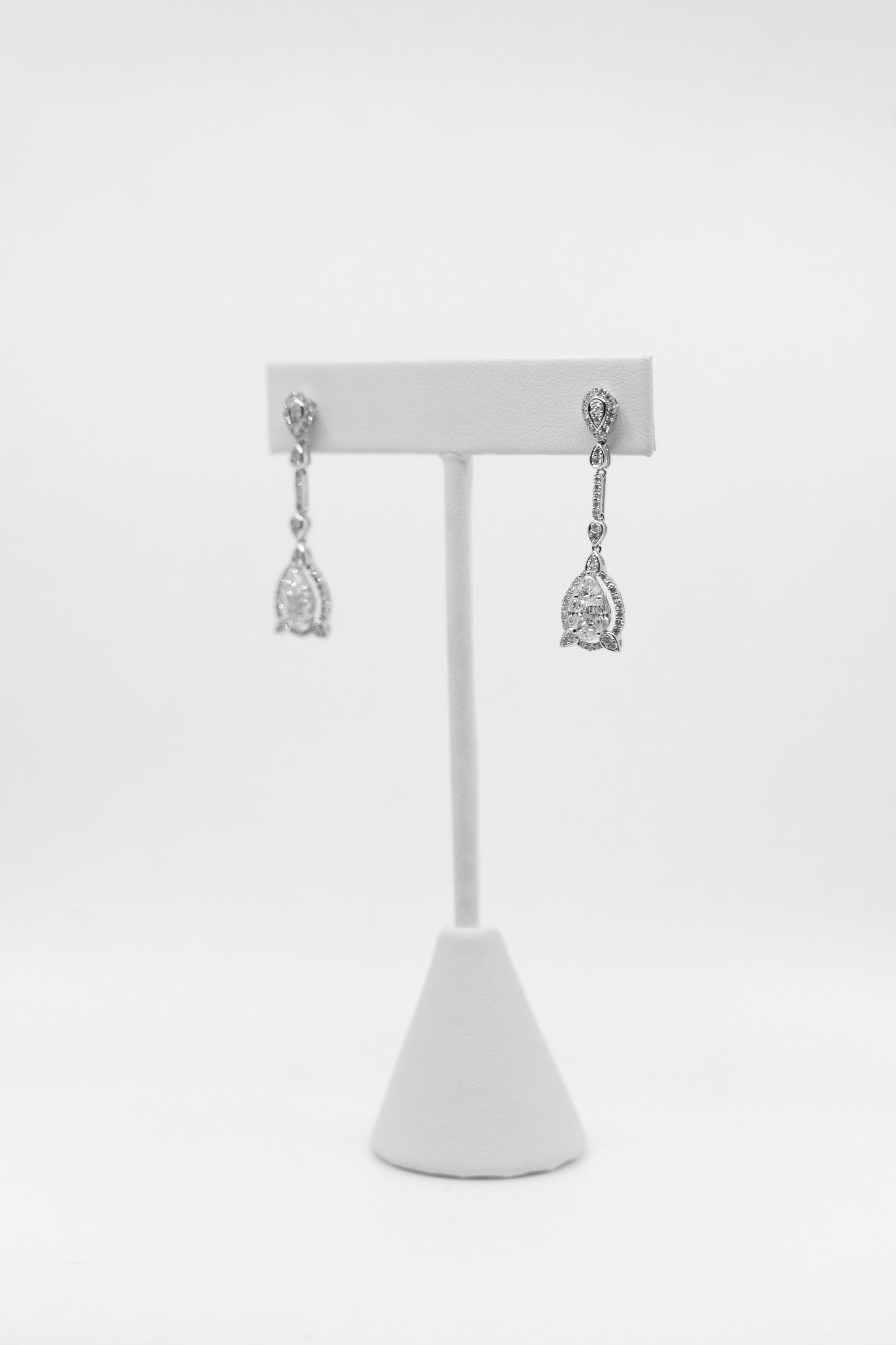 Teardrop Diamond Dangles