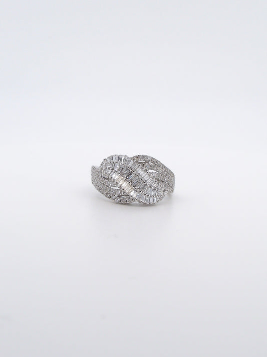 Diamond Wave Ring