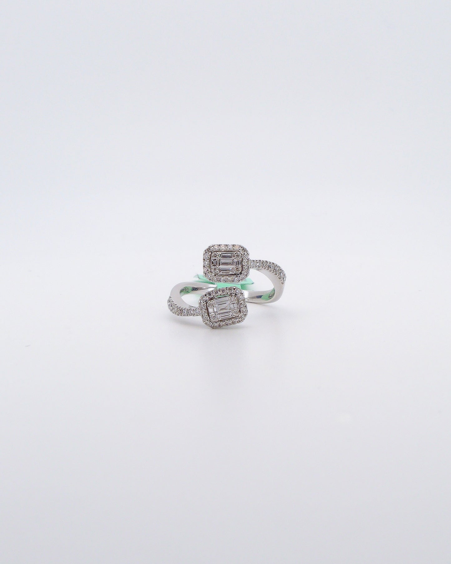 Diamond Crossover Ring