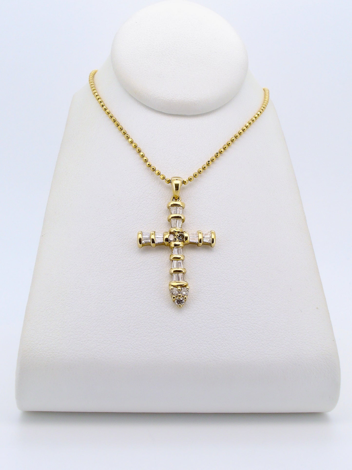 0.80 Carat Diamond Cross Pendant