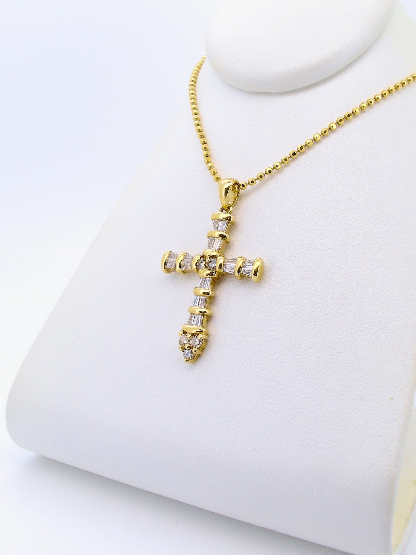 0.80 Carat Diamond Cross Pendant
