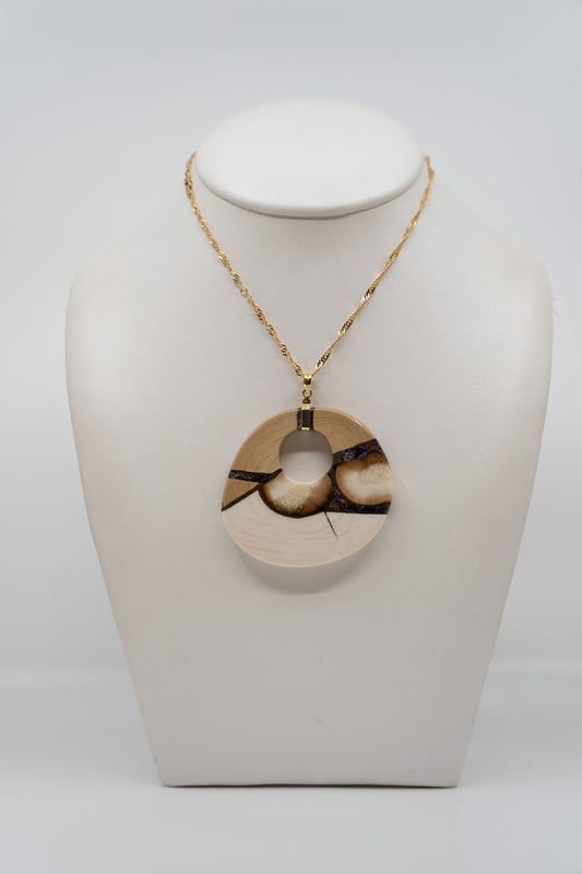 Reversible Woolly Mammoth Pendant