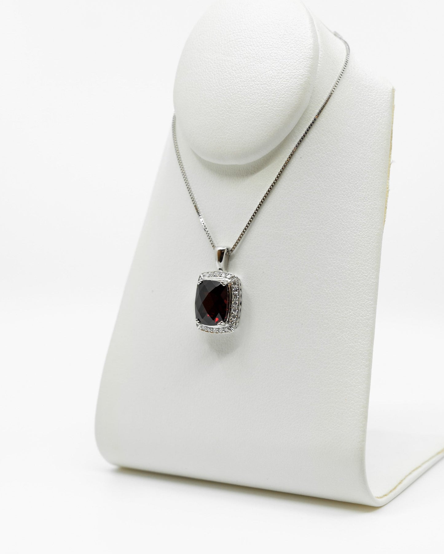Garnet & Diamond Pendant