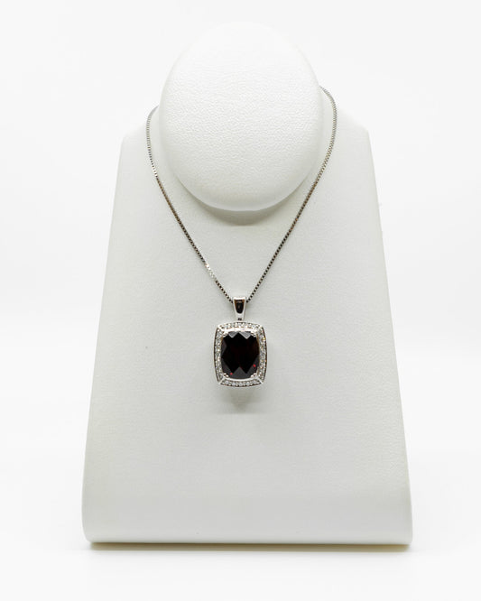 Garnet & Diamond Pendant