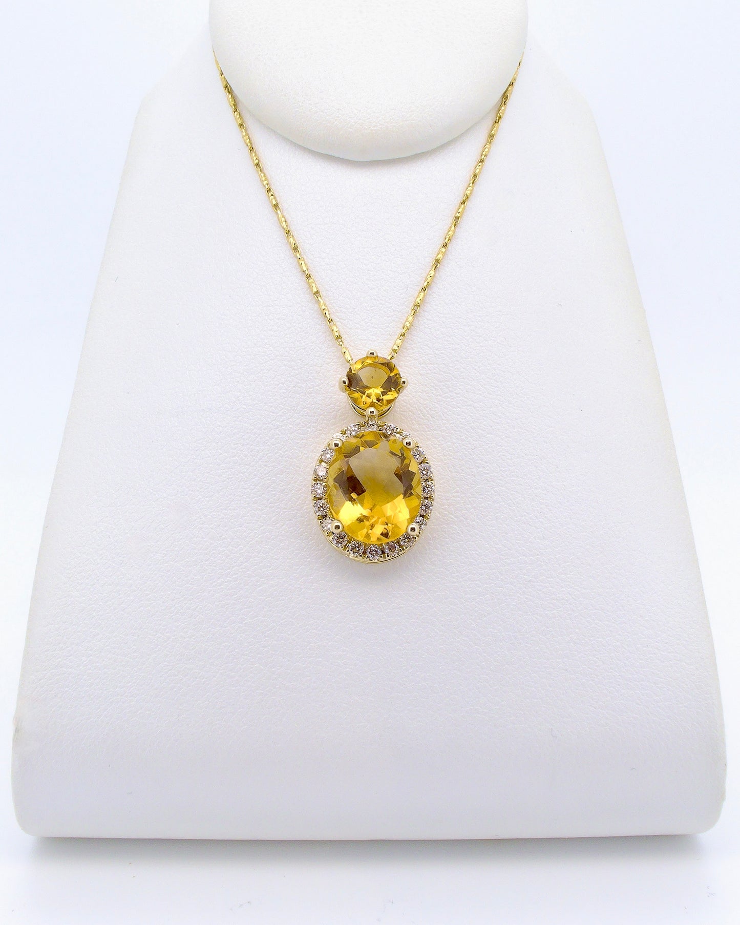 Citrine Drop Pendant