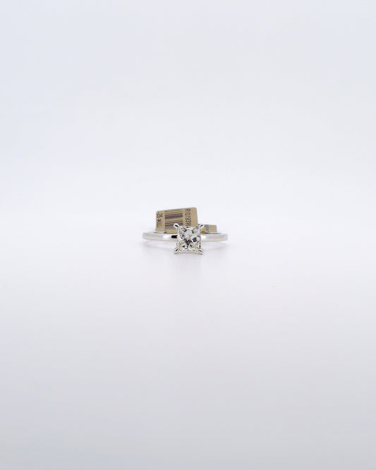 Princess Cut Hidden Halo Ring