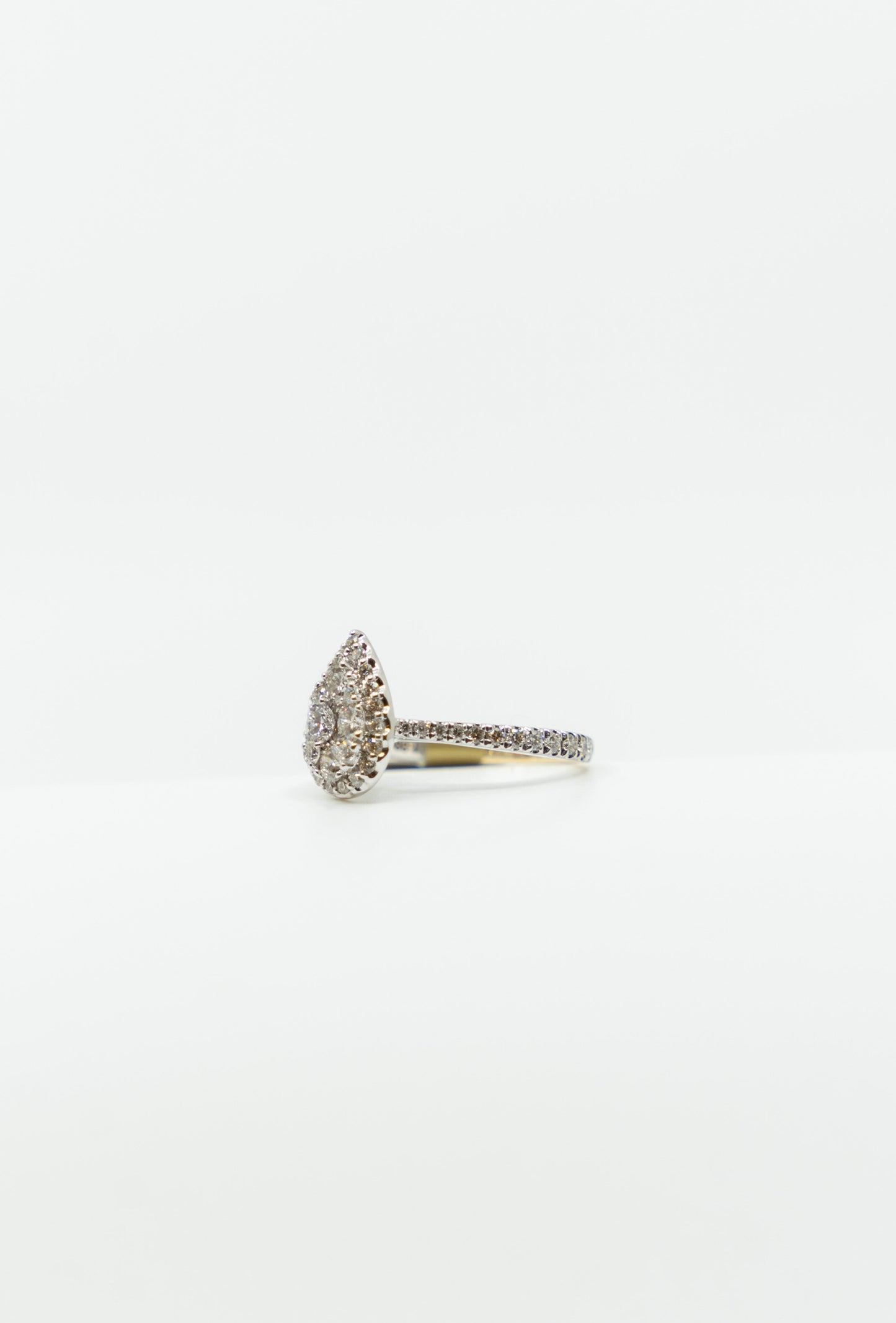 Illusionary Set Pear Diamond Ring