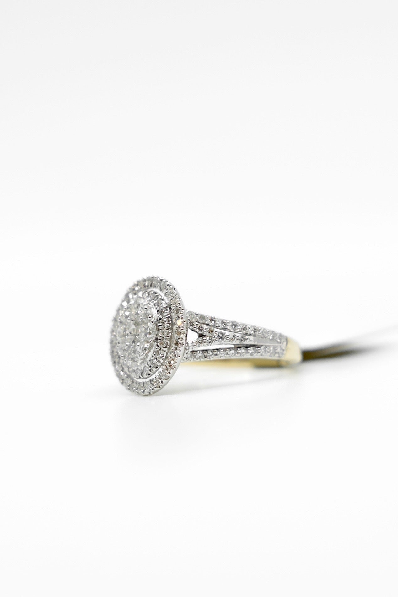 Oval Halo Illusion Ring