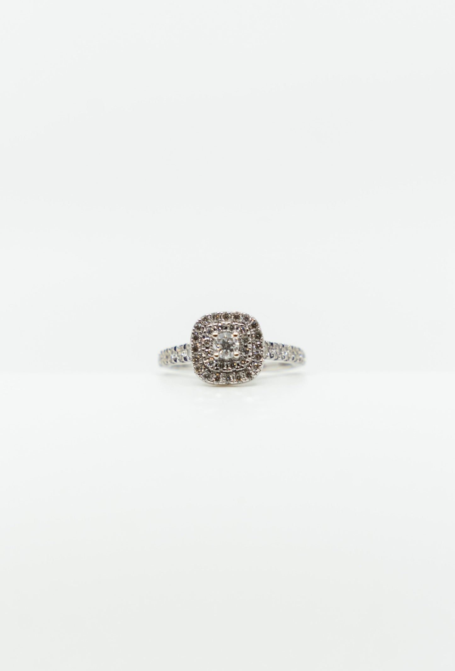 Double Halo Diamond Ring