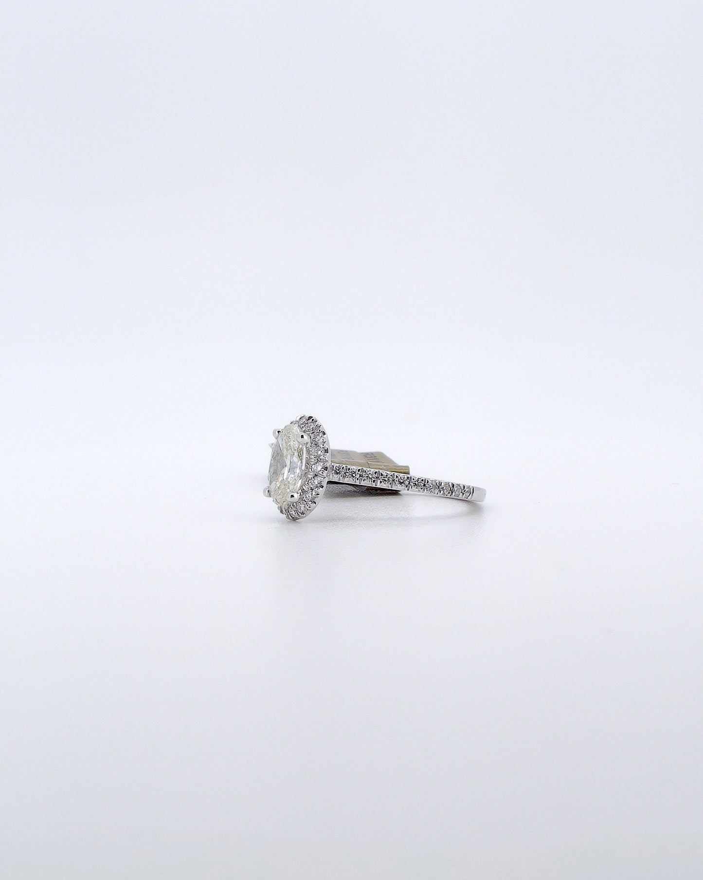 Oval Cut Halo Ring