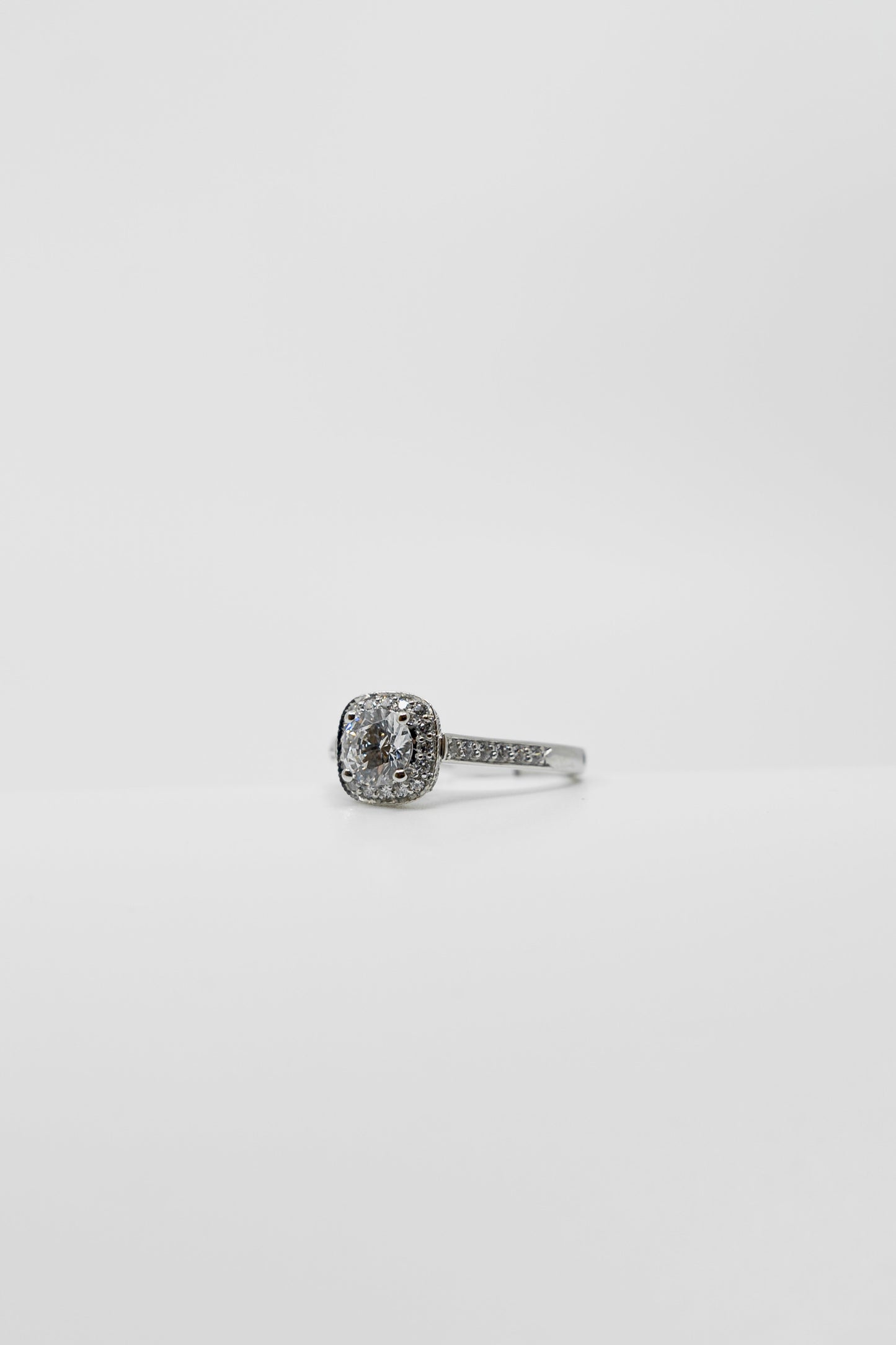 1.00 Carat Diamond Halo Ring