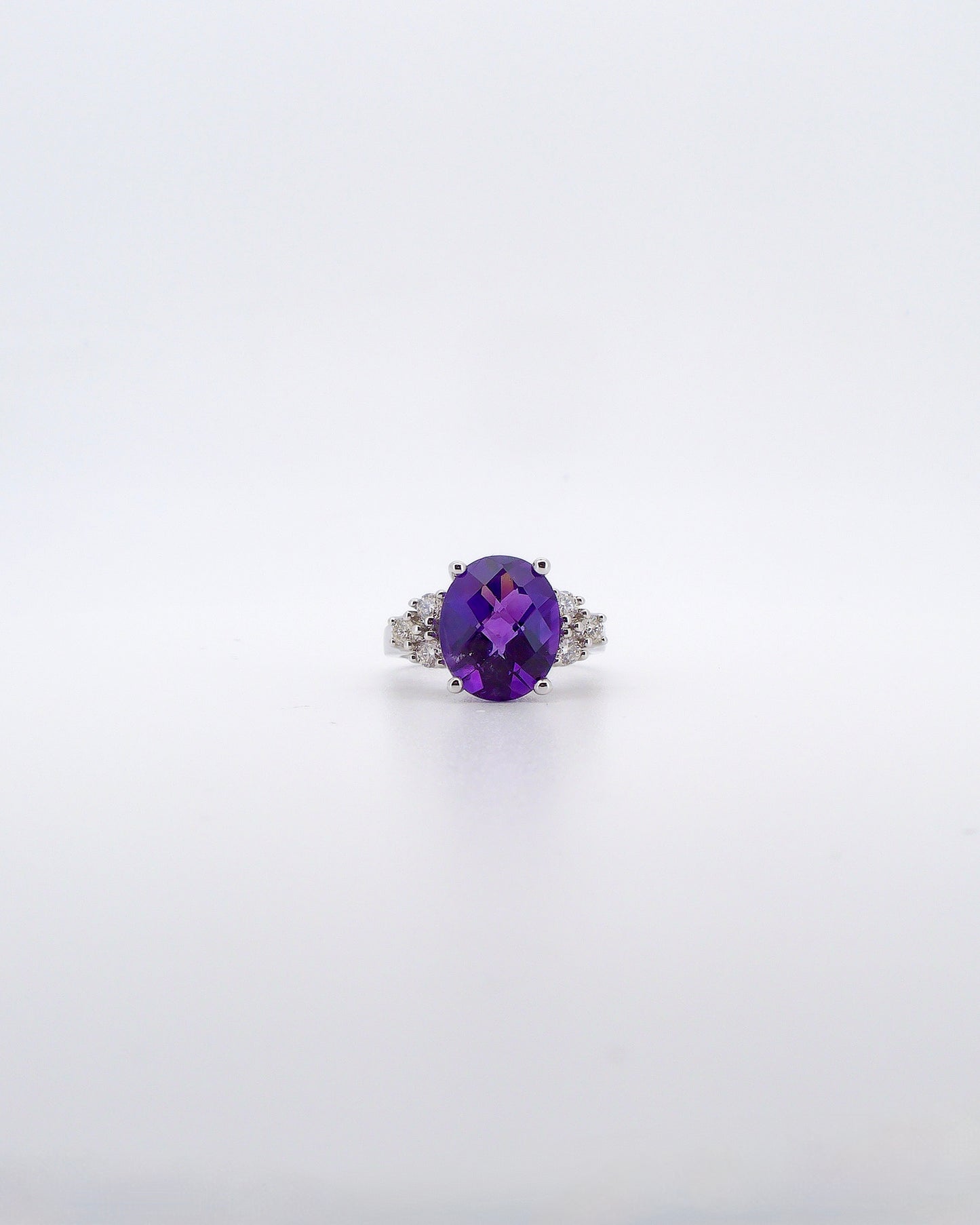 Amethyst & Diamond Ring