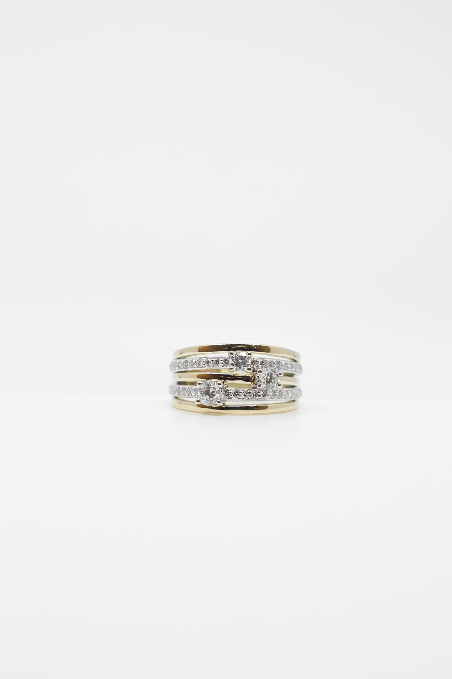 Layered Diamond Band