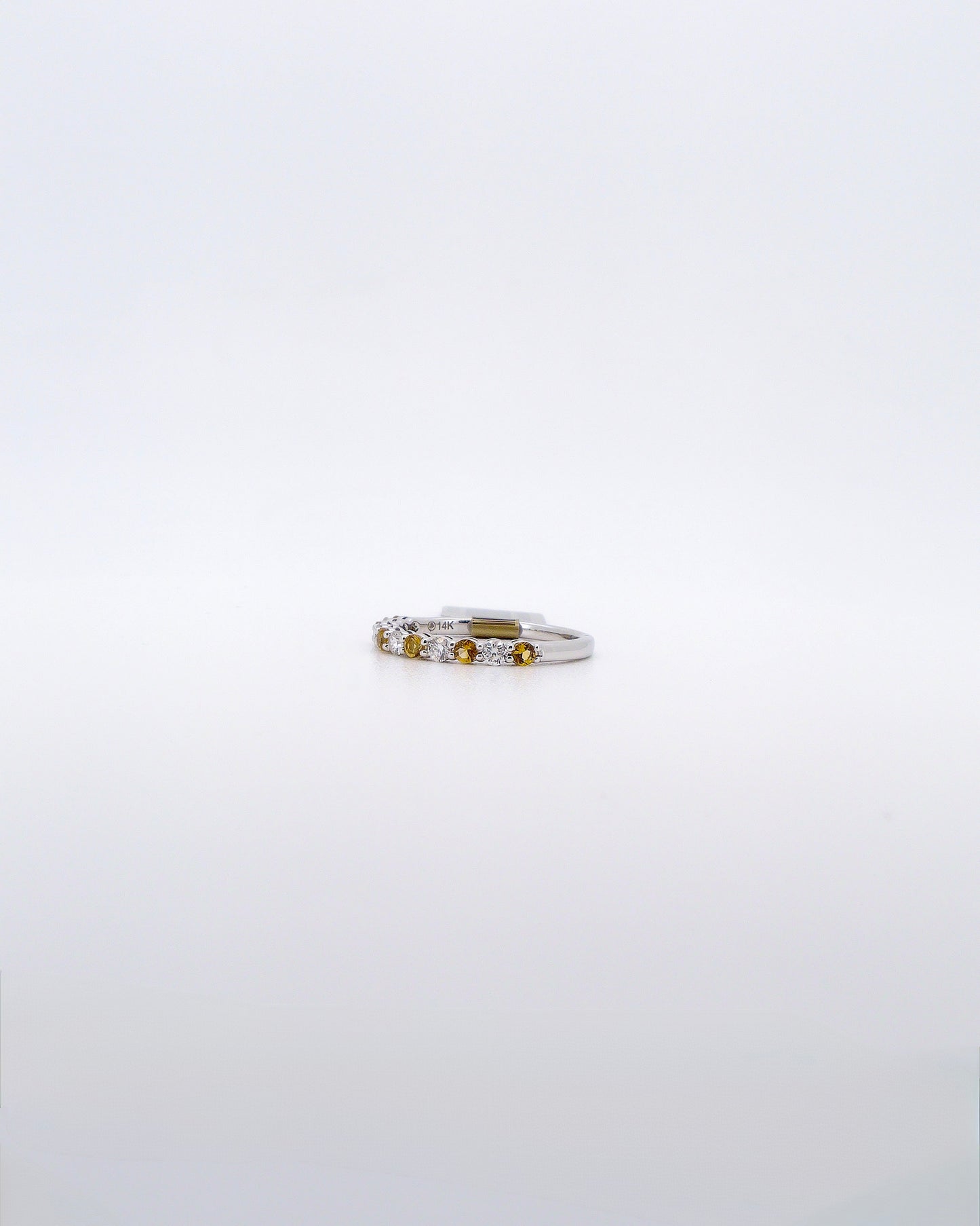 Citrine & Diamond Band
