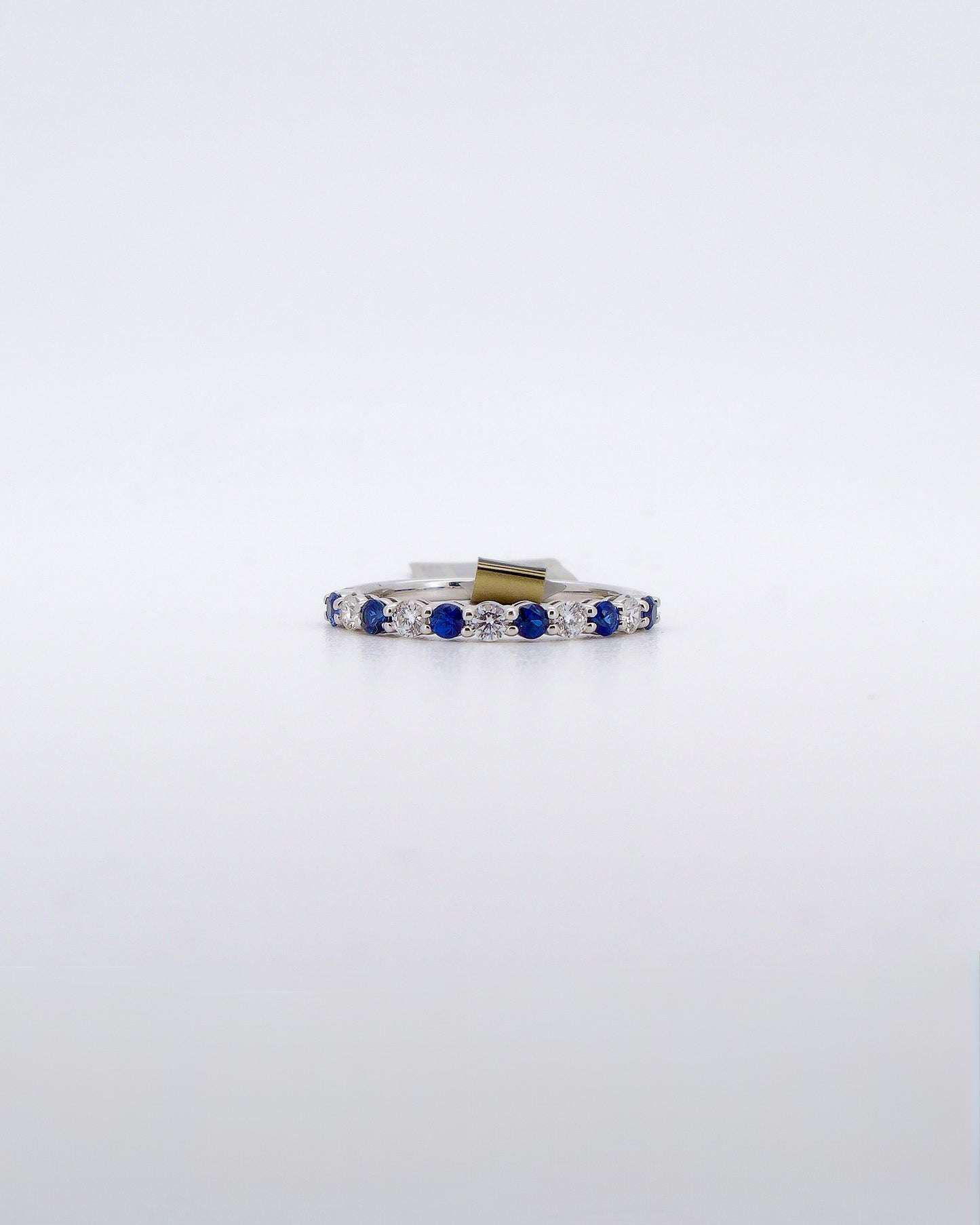 Sapphire & Diamond Stacking Band