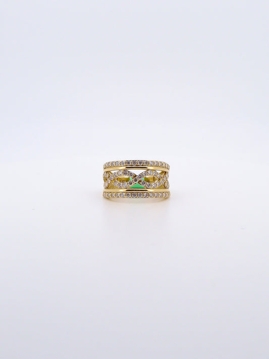 Twisted Diamond Band