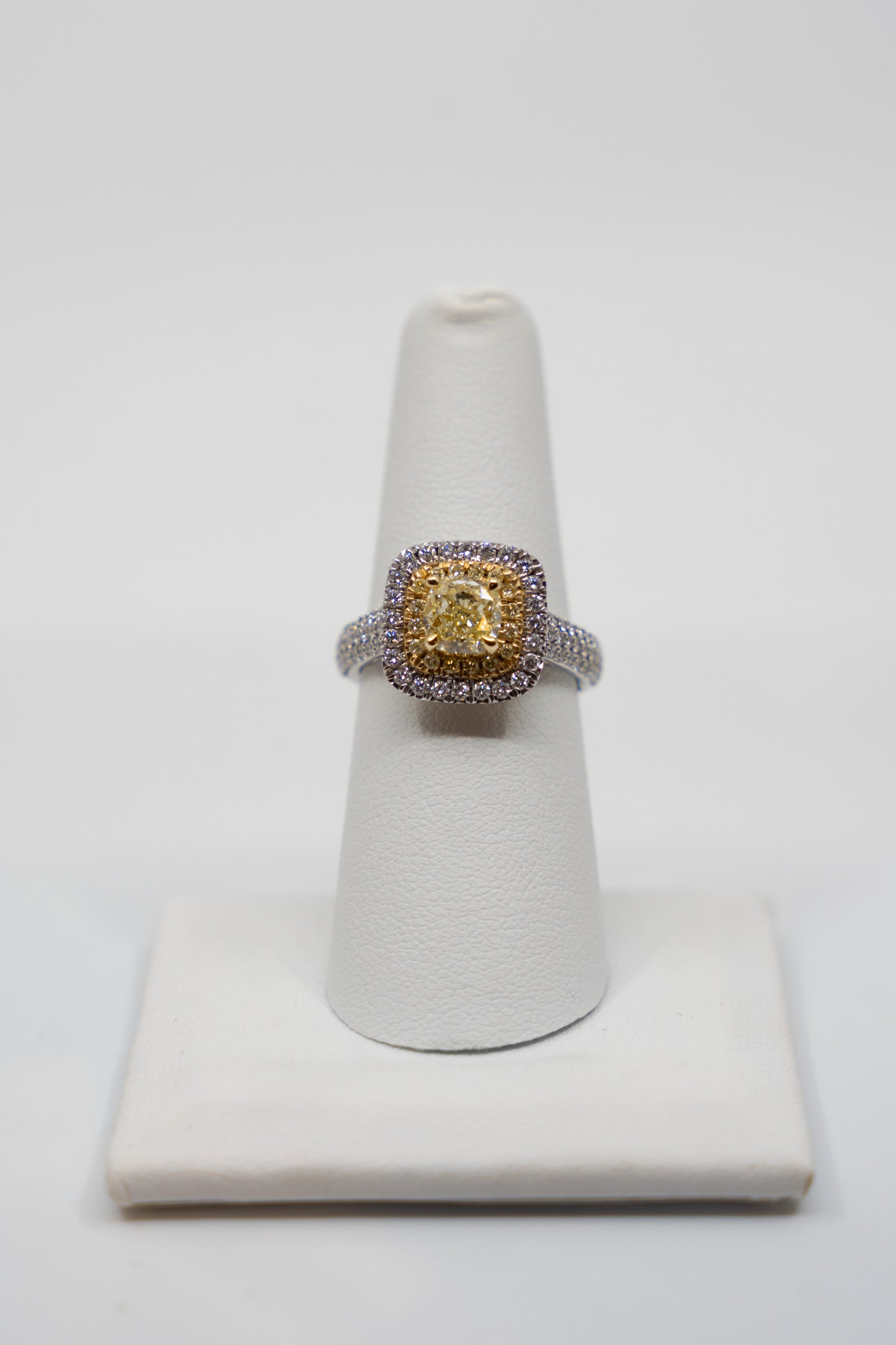 1.39ct Fancy Yellow Diamond Ring