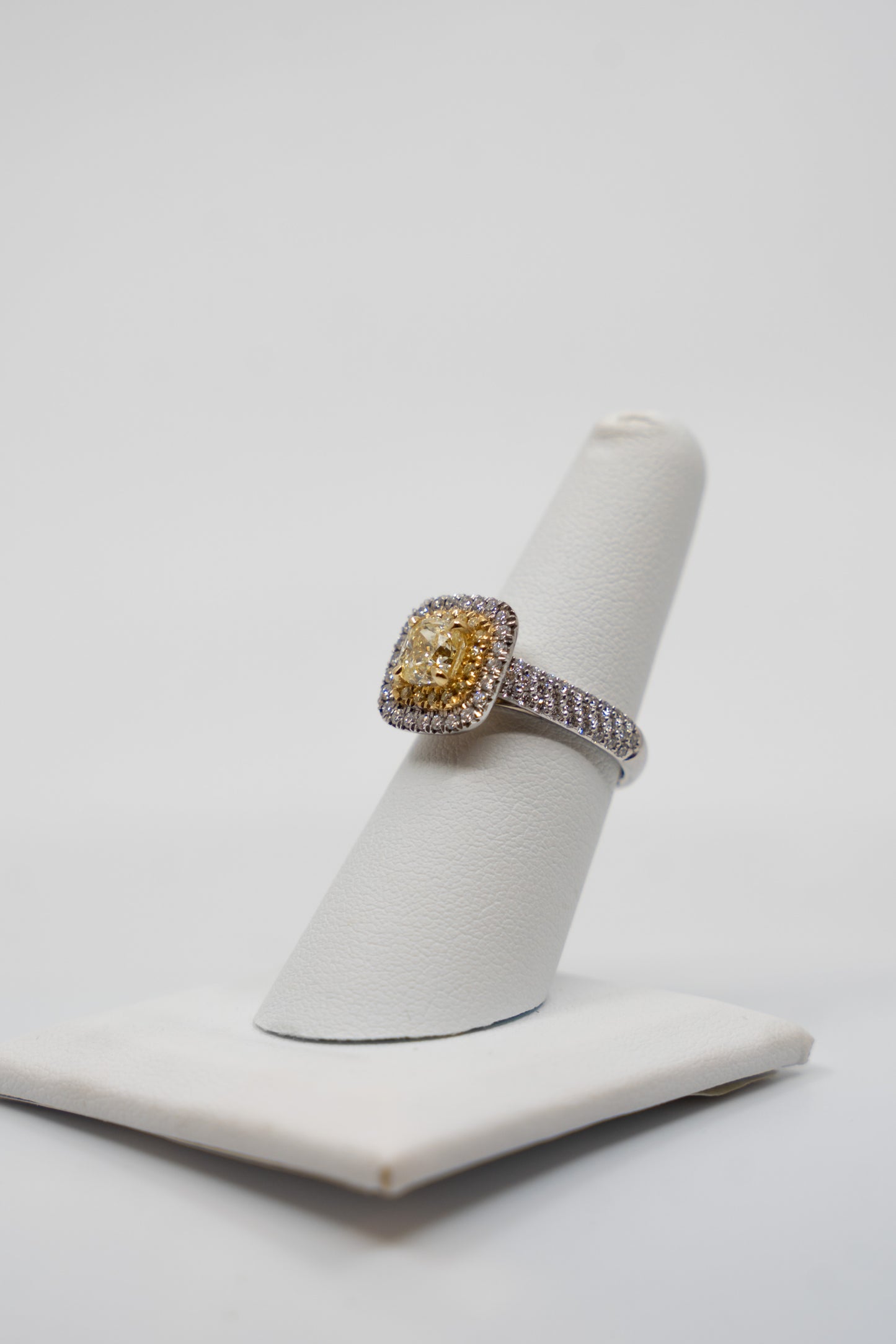 1.39ct Fancy Yellow Diamond Ring