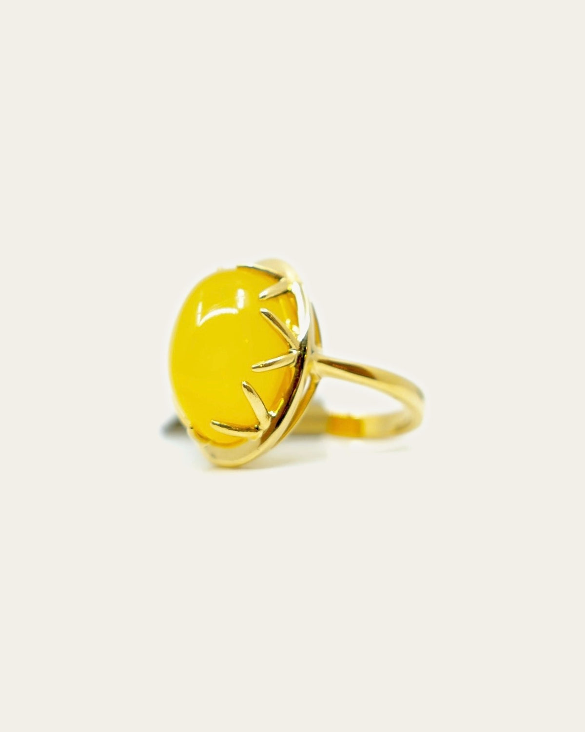 Butterscotch Amber Ring - 15x18mm