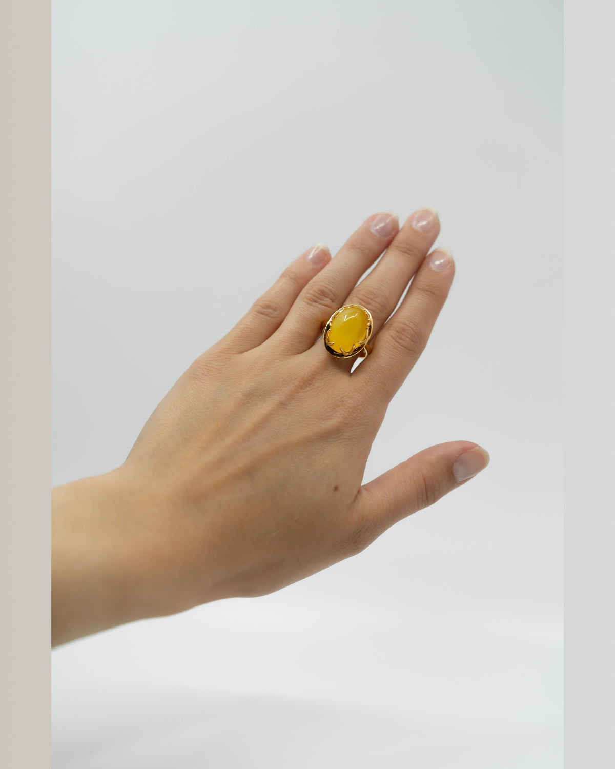 Butterscotch Amber Ring - 15x18mm