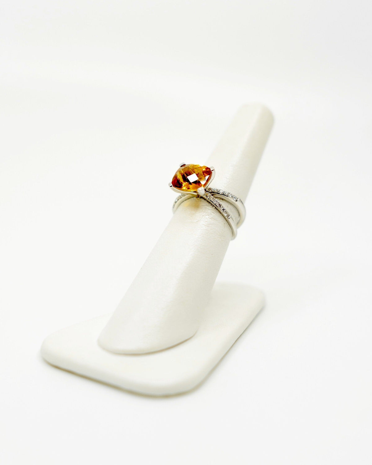 3.60ct Citrine & Diamond Cocktail Ring