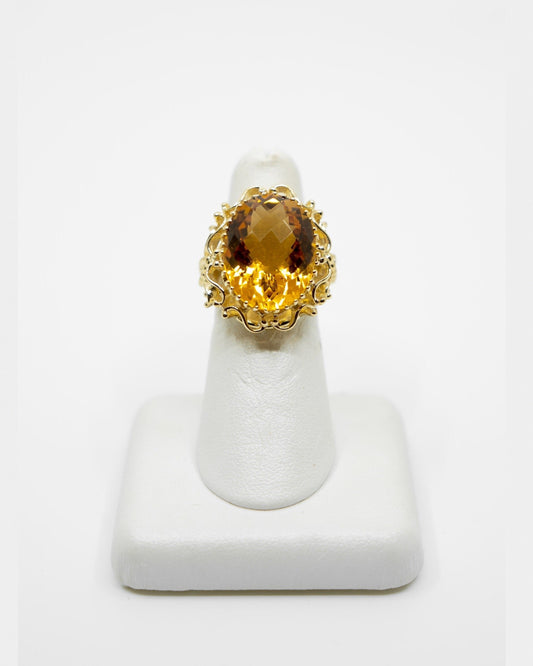 Citrine Statement Ring