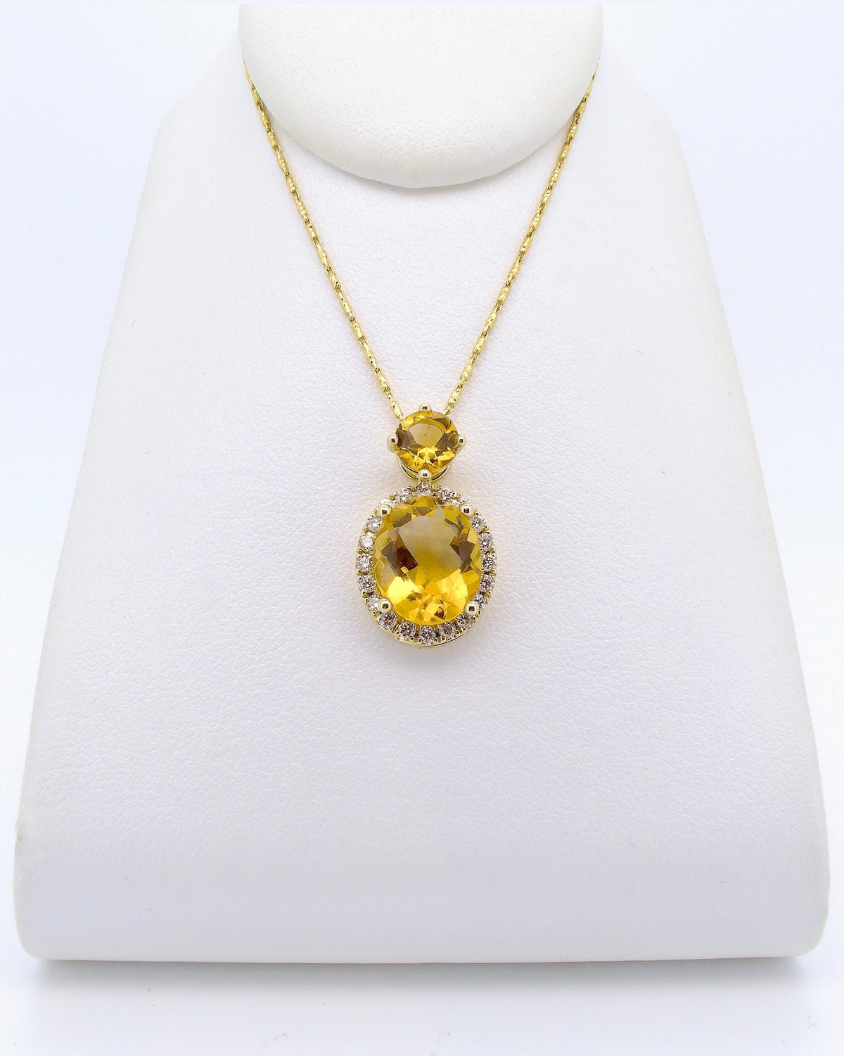 Citrine Drop Pendant