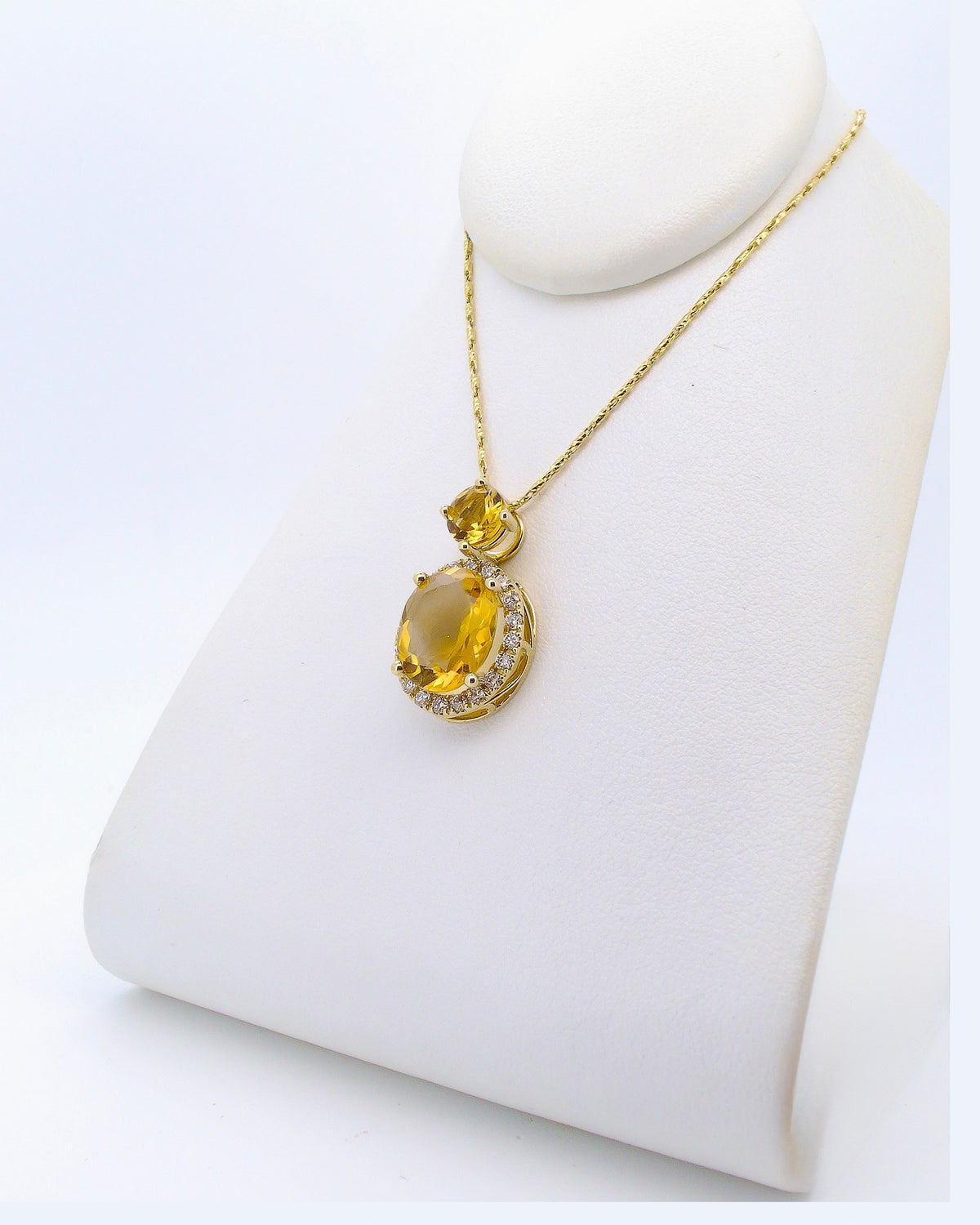 Citrine Drop Pendant